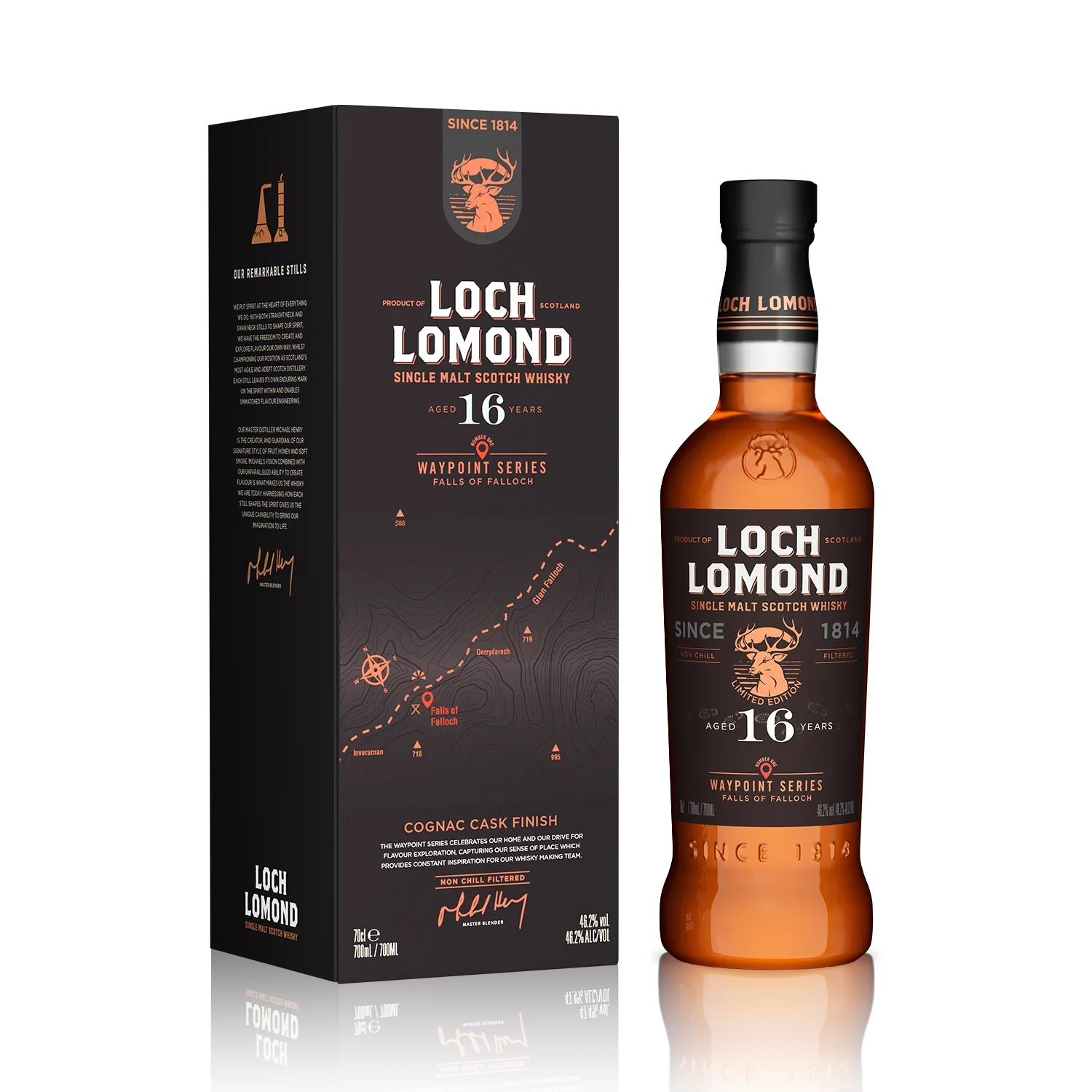 Loch Lomond 16 year old Single Malt Waypoint Series Falls of Falloch Whisky